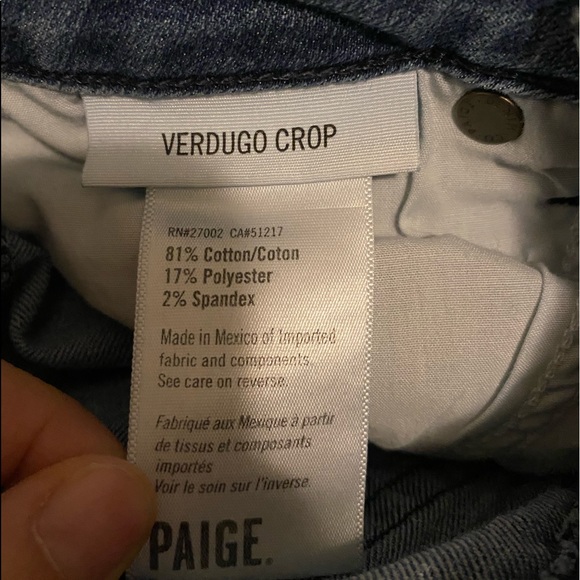 Paige Skinny Ankle Jean Size 26 - Picture 7 of 7